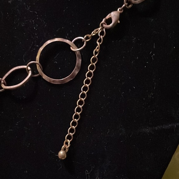 Handmade Jewelry - Choker Made w Up cycled Necklace Parts & Upcycled Gold Links - Picture 6 of 6